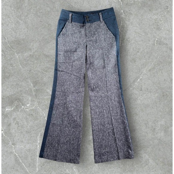 The Brighton Flare‎ Pants Womens Elevenses Anthropologie 26x29 Street Colorblock - Picture 1 of 12